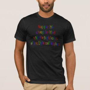 Liebe, Licht, Glücksfall Zitat Inspiration Regenbo T-Shirt