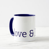 Liebe & Licht Tasse (Vorderseite Links)