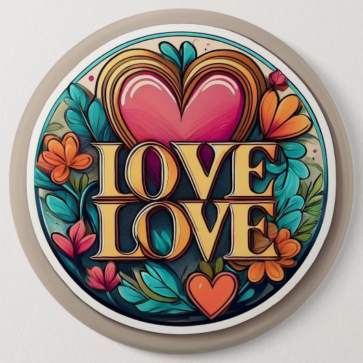 Liebe Liebe Button (Vorderseite)
