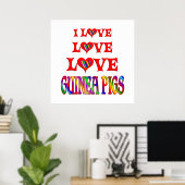 Liebe Liebe Guinea Schweine Poster (Heimbüro)