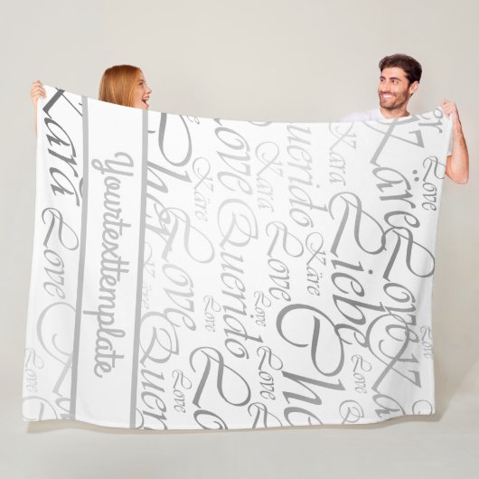 Liebe, liebe,kara,cher,käre,querido,text,Rose,fest Fleecedecke (Beispiel)