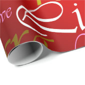Liebe, liebe,kara,cher,käre,querido,text,Rose,fest Geschenkpapier (Rolleneckpunkt)
