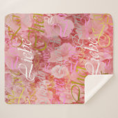 Liebe, liebe,kara,cher,käre,querido,text,Rose,fest Sherpadecke (Vorderseite (Horizontal))