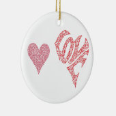 LIEBE-LIEBE KERAMIK ORNAMENT (Rechts)