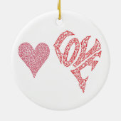 LIEBE-LIEBE KERAMIK ORNAMENT (Hinten)