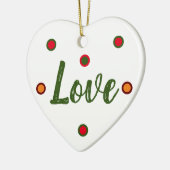 Liebe, Liebe Keramik Ornament (Links)