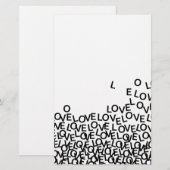 Liebe Liebe Liebe Briefpapier (Vorne/Hinten)