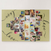 Liebe Liebe Liebe Herz geformt FotoCollage Puzzle (Horizontal)