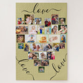 Liebe Liebe Liebe Herz geformt FotoCollage Puzzle (Vertikal)