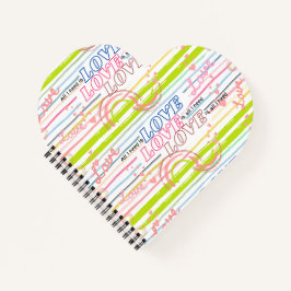 Liebe Liebe Liebe ist alles, was Sie brauchen them Notizblock