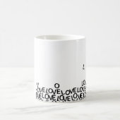 Liebe Liebe Liebe Kaffeetasse (Mittel)