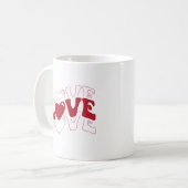 Liebe Liebe Liebe Kaffeetasse (Vorderseite Links)