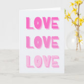 Liebe Liebe Liebe Karte (Gelbe Blume)