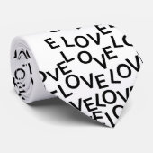 Liebe Liebe Liebe Krawatte (Gerollt)