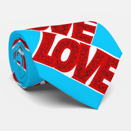 Liebe, Liebe, Liebe Krawatte (Gerollt)