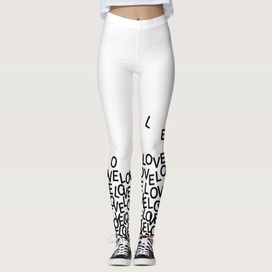 Liebe Liebe Liebe Leggings (Vorderseite)