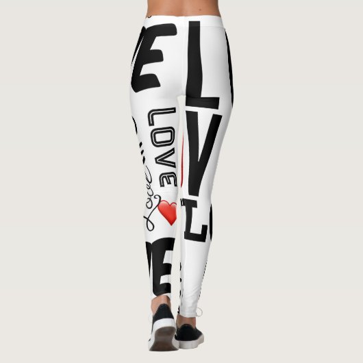 Liebe, Liebe, Liebe Leggings (Rückseite)