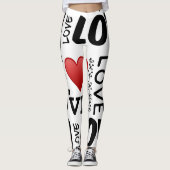 Liebe, Liebe, Liebe Leggings (Vorderseite)