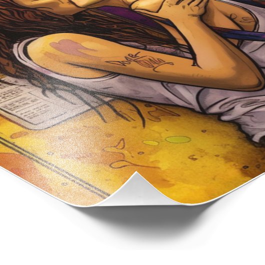 Liebe Liebe Liebe | Lesbischer Stolz Fotodruck (Ecke)