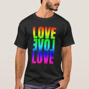Liebe Liebe Liebe LGBT Frauen Männer Rainbow mensc T-Shirt