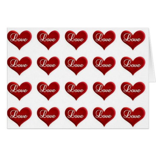 ***LIEBE LIEBE LIEBE***= LIEBE-KARTE (Vorderseite (Horizontal))