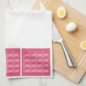 Liebe Liebe Liebe Liebe Küche Handtücher (Viertel Falte)