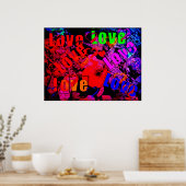 Liebe Liebe Liebe Poster (Küche)