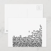 Liebe Liebe Liebe Postkarte (Vorne/Hinten)