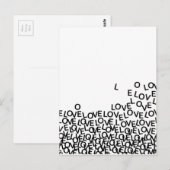 Liebe Liebe Liebe Postkarte (Vorne/Hinten)