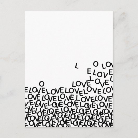 Liebe Liebe Liebe Postkarte (Vorderseite)