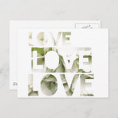 Liebe Liebe Liebe Postkarte (Vorne/Hinten)