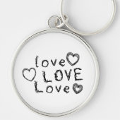 Liebe, Liebe, Liebe Schlüsselanhänger (Vorne)