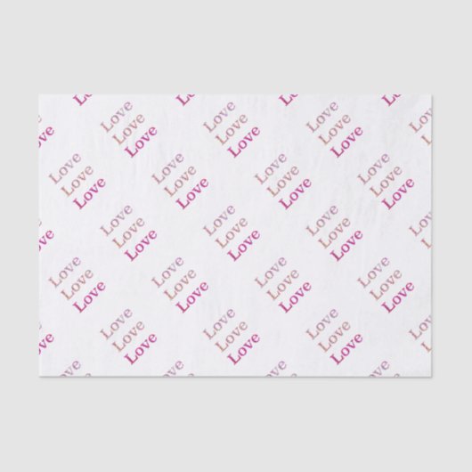 Liebe Liebe Liebe Seidenpapier (Vorderseite)