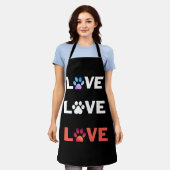 Liebe Liebe Liebe Tshirt Design Schürze (Getragen)