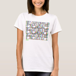 LIEBE LIEBE LIEBE typografischer Valentinstag T-Shirt