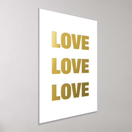 LIEBE LIEBE LIEBE | WALL FOLIENDRUCKE (Ablage )