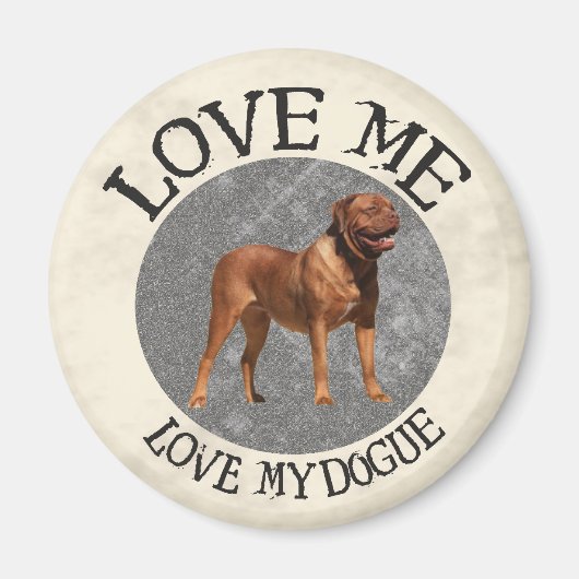 Liebe, Liebe mein Hund Magnet (Vorne)