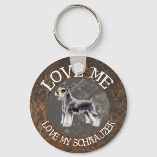 Liebe, Liebe, mein Schnauzer Schlüsselanhänger
