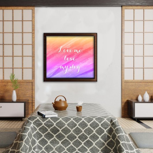 Liebe Liebe meinem Hund sarkastisches lustiges Pos Poster