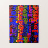 Liebe Liebe Moderne Stadtkunst Puzzle (Vertikal)