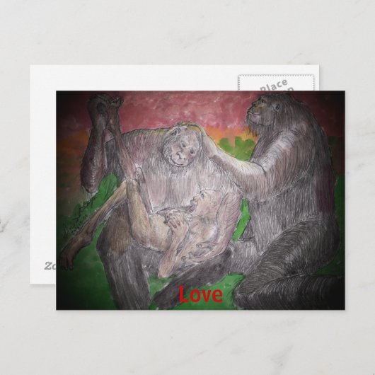 Liebe, Liebe Postkarte (Vorne/Hinten)