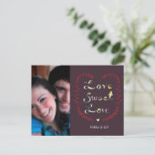 Liebe Liebe Postkarte (Stehend Vorderseite)