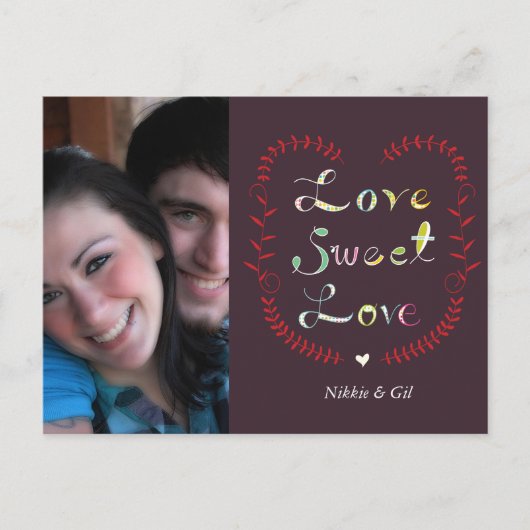 Liebe Liebe Postkarte (Vorderseite)