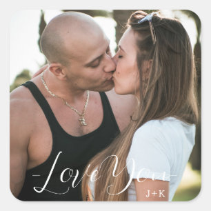 Liebe, Liebe Quadratischer Aufkleber