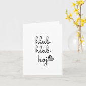 LIEBE LIEBE SIE | Hmong inspirierte Karte (Gelbe Blume)