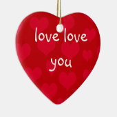 Liebe-Liebe Sie Keramikornament (Rechts)