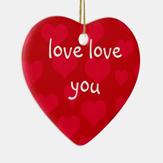 Liebe-Liebe Sie Keramikornament (Rechts)