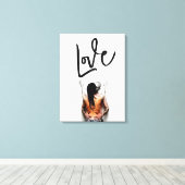 LIEBE - LIEBEN LEINWANDDRUCK (Insitu (Holzboden))
