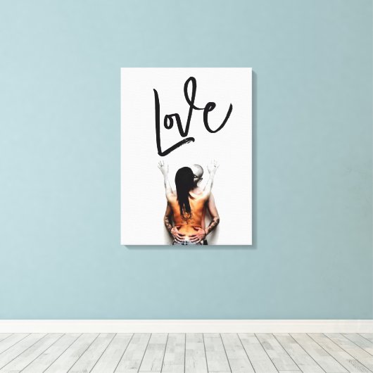 LIEBE - LIEBEN LEINWANDDRUCK (Insitu (Holzboden))