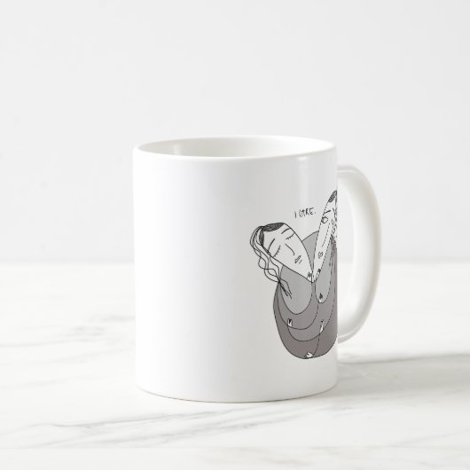 Liebe Liebeshandschuh Kaffeetasse (VorderseiteRechts)